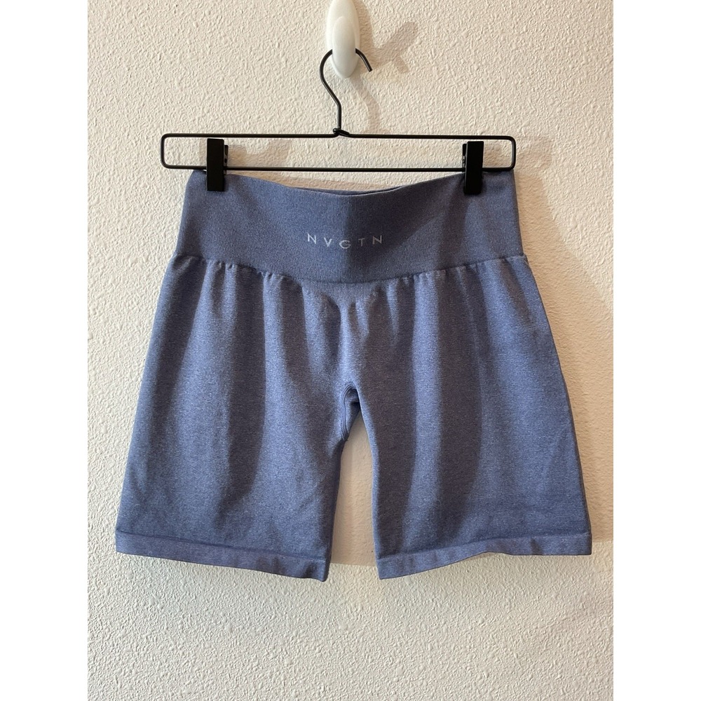 NVGTN Womens Classic Casual Athletic Lift Blue Athletic Workout Shorts Size XL